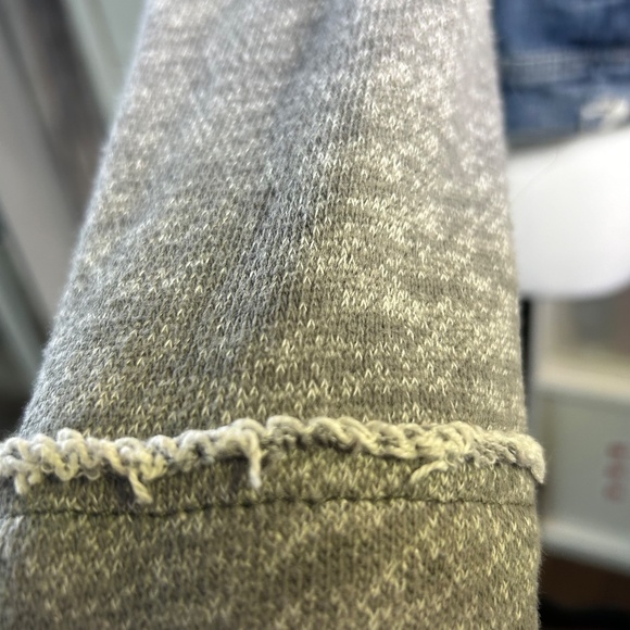 Free People Jacket - Denim with knit sleeves/hood - XS - Picture 17 of 17